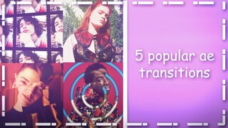 5 popular ae transitions | ae tutorial
