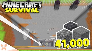 Mining AN ENTIRE CHUNK in Minecraft Survival! (#41)