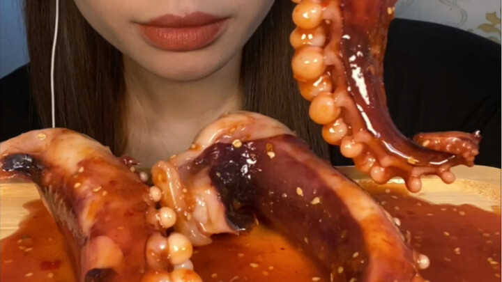 【Cumi-cumi Kaki dengan Saus Pedas Gurih Renyah dan Lengket】