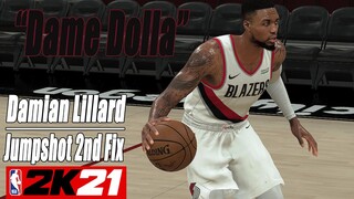 Damian Lillard Jumpshot 2nd Fix NBA2K21 with Side-by-Side Comparison