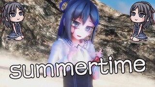 和小希一起去沙滩上玩了哦 summertime