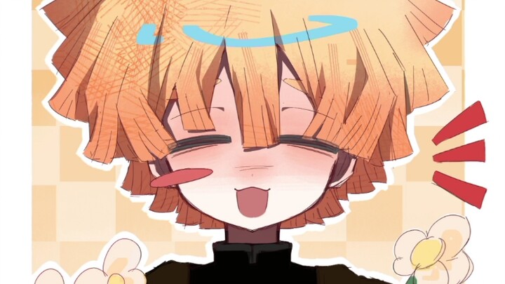 [Kimetsu no Yaiba / Zenitsu Agatsuma] So many sparkles—so lucky!