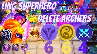 SUPERHERO LING NIGHTMARE FOR ARCHER | COUNTER ARCHER MAGIC CHESS | BEST SYNERGY MAGIC CHESS