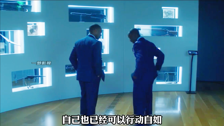 Marvel Cut: After his body is enhanced, Rhodey no longer needs his armor for support.