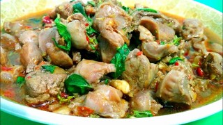 ผัดกะเพราเครื่องในไก่ ผัดกินเองแบบบ้านๆง่ายๆ สไตล์ | ครัวบ้านๆ Channel