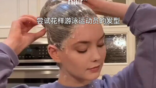 ผมของนักว่ายน้ำซิงโครไนซ์จัดทรงยากมาก