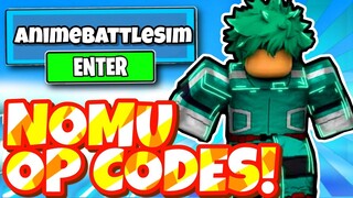 NEW SECRET *🔥🐉NOMU* UPDATE OP CODES ANIME BATTLE SIMULATOR In Roblox Anime Battle Simulator Codes !