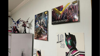There is no place to put the Gundam box, so it can be put on the wall and become a hanging painting 