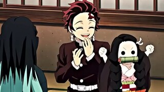 Tanjiro & Muichiro and Nezuko cute #tanjiro #muichirotokito #nezuko