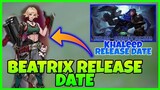 Beatrix New Hero Release Date Leaked | Khaleed Release Date | ALL NEW EVENTS | MLBB