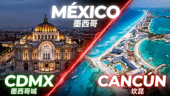 Lo más turístico de México 墨西哥游客最集中的地区