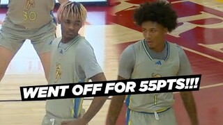 Mikey Williams & JJ Taylor Went Off For 55Pts!