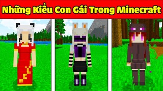 JAYGRAY SÁNG TẠO THÀNH CÔNG NHỮNG KIỂU CON GÁI TRONG MINECRAFT*CÁCH TRIỆU HỒI CON GÁI TRONG MCPE