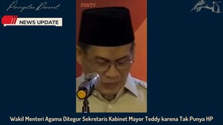 Wakil Menteri Agama Di tegur Karena tidak memliki HP