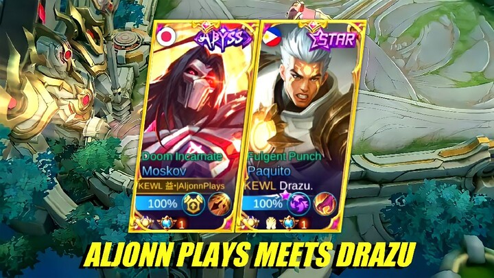 ALJONN PLAYS MEETS DRAZU IN RANK GAME | CRAZY CONNECTION INTENSE MATCH - MLBB