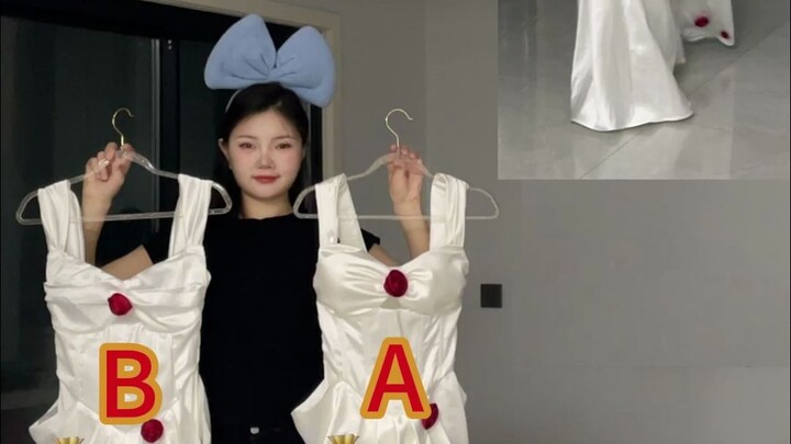 520, cantik sampai bikin nangis❗ Ga bisa ditolak, gaun mawar kabut putih vs