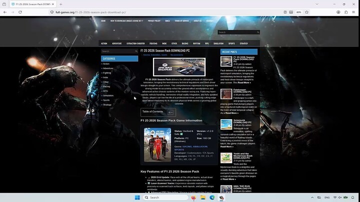 F1 25 2026 Season Pack TORRENT