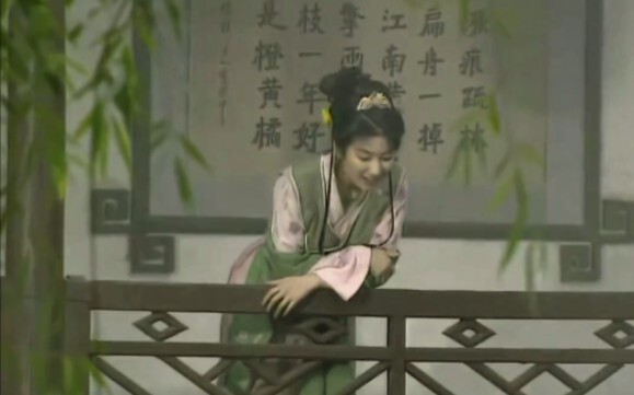 “A classical beauty emerging from a Chinese garden”