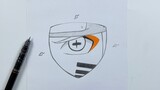 Easy anime sketch | how to draw Naruto’s eye step-by-step easy