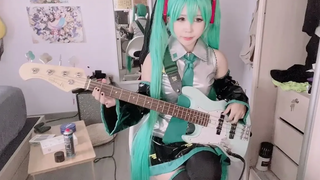 Jin (Hatsune Miku) --Kagerou Days (Cosplay Bass Cover) ฉันเล่นคอสเพลย์เบส