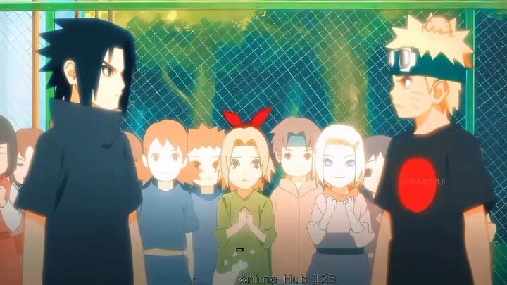 サスケとナルトの額当て 🔥 Sasuke Naruto - Forehead Poke for Sarada | Boruto Next Gen 4K