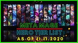 META MAGE HEROES NOVEMBER 2020 | MAGE TIER LIST MOBILE LEGENDS 2020
