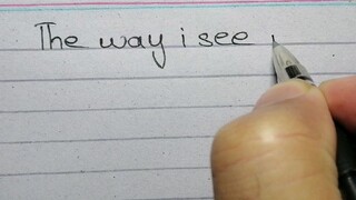 THE WAY I SEE IT