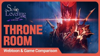 [Solo Leveling:ARISE] Webtoon & Game Comparison: Throne Room