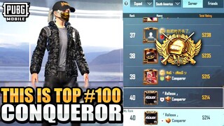 I became TOP #100 CONQUEROR after this game - PUBG MOBILE