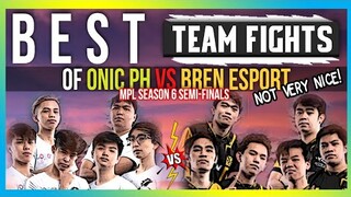 TOP PLAYS OF MPL SEASON 6 - SEMI FINALS | ONIC PH VS BREN ESPORT - MLBB