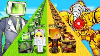 TÔ GÀ THỬ THÁCH 24H ĐẬP LUCKY BLOCK COMPUTER MAN VÀ DRILL MAN CẤP PRO VIP TRONG MINECRAFT