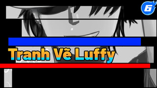 Tranh Copy Luffy/ Vẽ Trên Tablet / Đen Trắng (Khác Biệt Lớn Về Màu Trên Máy Tính)_6