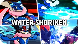 Evolution of Pokémon Moves - WATER SHURIKEN (2013 - 2019)