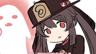 【提瓦特幼儿园】孤独的小胡桃遇到了宵宫姐姐，她们最后一起玩得很开心【原神】