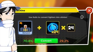 70% DE FAZER DIVINO SHINY NO ANIME FIGHTERS (ROBLOX)