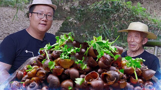 Countryside Recipe & Mukbang | Mala Field Snails