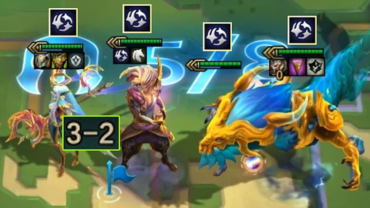 World-class gambler! 52 HP 3-2 Hard Transformation to Celestial Dragon, 8th level 4 three-star cards