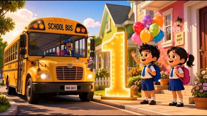 🚌 स्कूल बस आई 🚍 | बच्चों का स्कूल जाना🚌 आई स्कूल बस | चलो स्कूल जाएँ🎒 स्कूल बस आई रे | बच्चों की