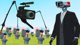 Can the Camera Man Army defeat Skibidi Toilet in Garry's Mod?!