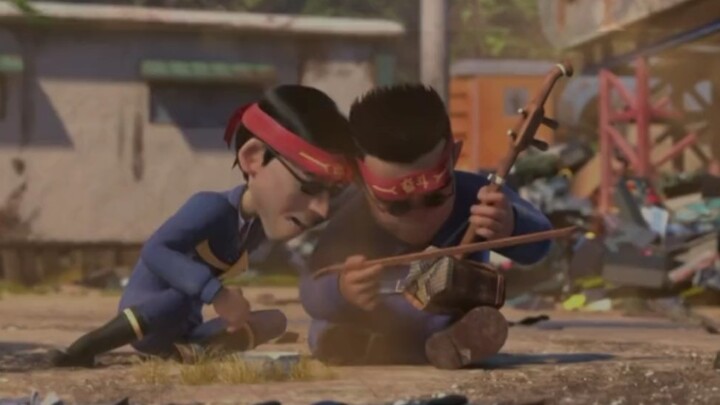 The rap of the duo Big Monkey was so catchy that both adults and children in the theater burst into 
