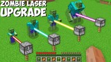 ALL THE WAYS to UPGRADE ZOMBIES WITH LASER in Minecraft ! NEW RAREST ZOMBIE !