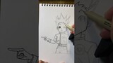 Drawing Gon Freecss from HunterXHunter