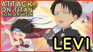 Best Levi Epic, Badass Moments!! | Attack On Titan Junior High! | ENG SUB | Funny Anime Moments!!