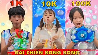 Máy Thổi Bong Bóng Nhà Giàu 100K Vs Máy Thổi Bong Bóng Tự Chế 1K ❤ KN CHENO Chị Hằng