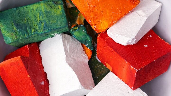 Box of Plain & Dyed Gym Chalk Blocks | Oddly Satisfying ASMR