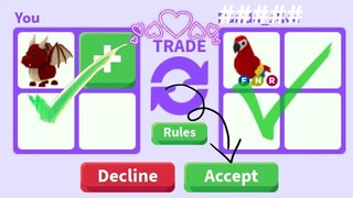 Trading one color challenge in Roblox adopt me