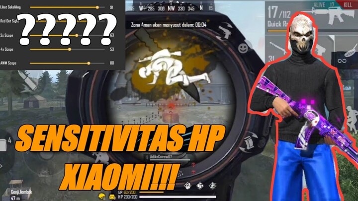 HIGHLIGHT FREEFIRE !! Sensitivitas HP XIAOMI!!! Paling Enak Buat SCAR / M4A1 HEADSHOT !!