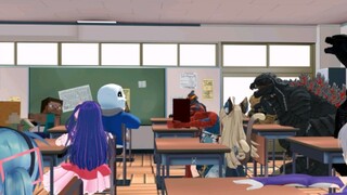 【哥斯拉/MMD/娱乐向/多厨狂喜/成分复杂】学校的生活