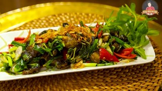 LƯƠN XÀO SẢ ỚT  ăn cơm hay nhậu đều thích mê   _ Cùng Cháu Vào Bếp