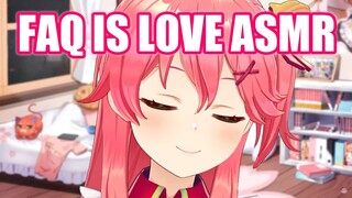 Miko FAQ is LOVE ASMR 【Hololive English Sub】